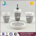 Baño de baño sanitario de venta caliente conjunto con la calcomanía de houndstooth